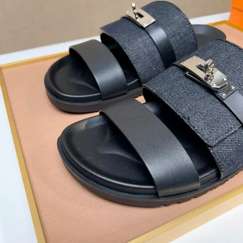 Replica Hermes Slippers For Men #1362102 $56.00 USD for Wholesale