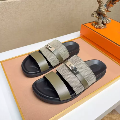 Wholesale Hermes Slippers For Men #1362104 $56.00 USD, Wholesale Quality Replica Hermes Slippers