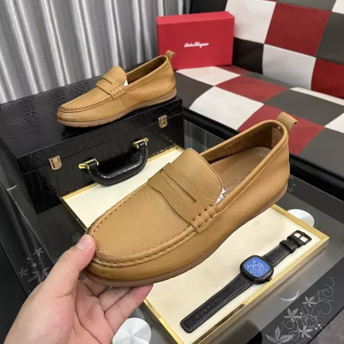Wholesale Salvatore Ferragamo Leather Shoes For Men #1362168 $92.00 USD, Wholesale Quality Replica Salvatore Ferragamo Leather Shoes