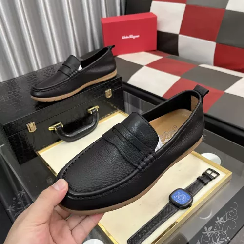 Wholesale Salvatore Ferragamo Leather Shoes For Men #1362169 $92.00 USD, Wholesale Quality Replica Salvatore Ferragamo Leather Shoes