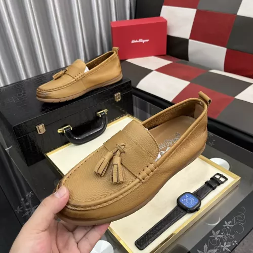 Wholesale Salvatore Ferragamo Leather Shoes For Men #1362171 $92.00 USD, Wholesale Quality Replica Salvatore Ferragamo Leather Shoes