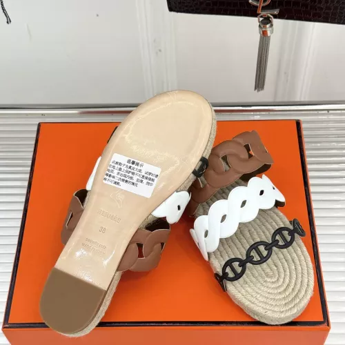 Replica Hermes Slippers For Women #1362952 $118.00 USD for Wholesale
