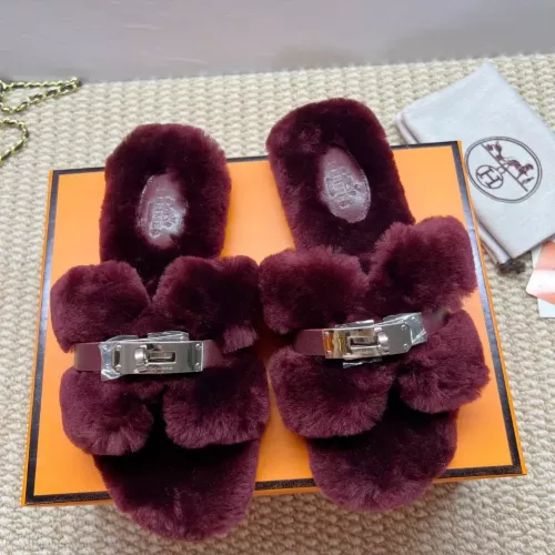Wholesale Hermes Slippers For Women #1363075 $100.00 USD, Wholesale Quality Replica Hermes Slippers