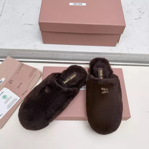Wholesale MIU MIU Slippers For Women #1363158 $92.00 USD, Wholesale Quality Replica MIU MIU Slippers