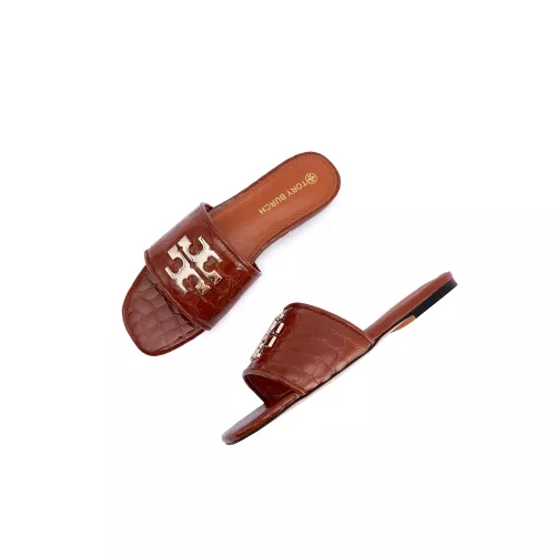 Wholesale Tory Burch TB Slippers For Women #1363181 $85.00 USD, Wholesale Quality Replica Tory Burch TB Slippers