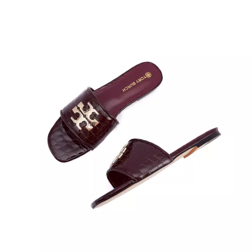 Wholesale Tory Burch TB Slippers For Women #1363182 $85.00 USD, Wholesale Quality Replica Tory Burch TB Slippers