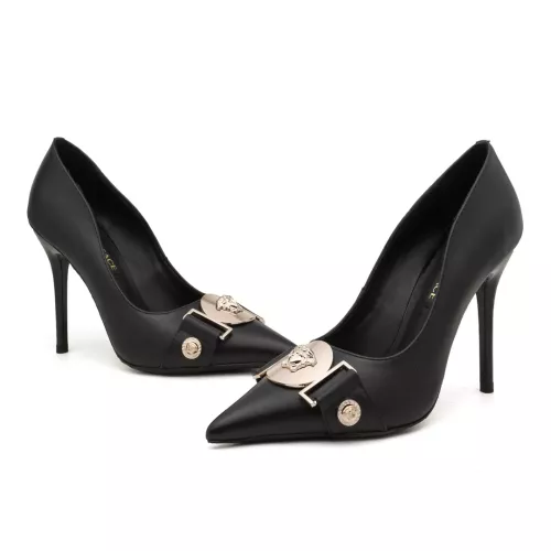 Wholesale Versace High-Heeled Shoes For Women #1363341 $80.00 USD, Wholesale Quality Replica Versace High-Heeled Shoes