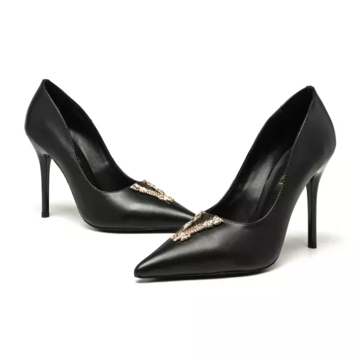 Wholesale Versace High-Heeled Shoes For Women #1363343 $80.00 USD, Wholesale Quality Replica Versace High-Heeled Shoes