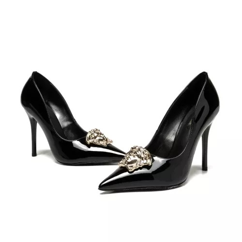 Wholesale Versace High-Heeled Shoes For Women #1363347 $80.00 USD, Wholesale Quality Replica Versace High-Heeled Shoes