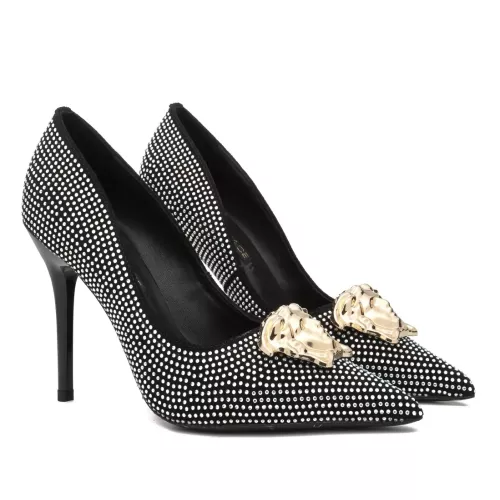 Wholesale Versace High-Heeled Shoes For Women #1363354 $82.00 USD, Wholesale Quality Replica Versace High-Heeled Shoes