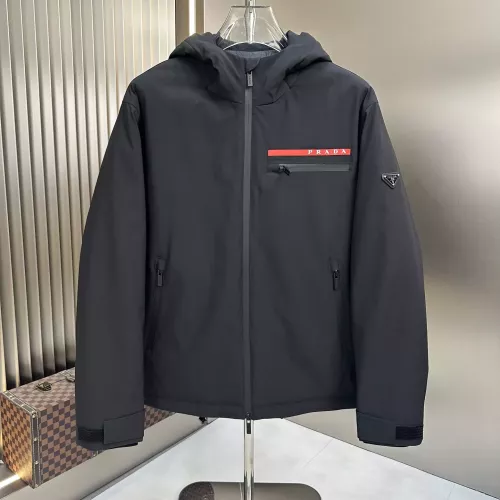 Wholesale Prada Down Feather Coat Long Sleeved For Men #1363663 $225.00 USD, Wholesale Quality Replica Prada Down Feather Coat