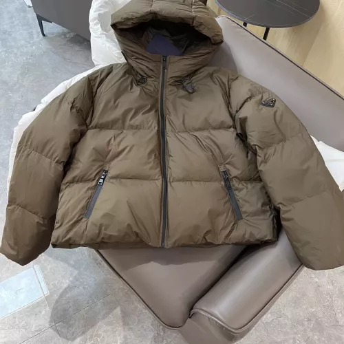 Wholesale Prada Down Feather Coat Long Sleeved For Women #1363756 $225.00 USD, Wholesale Quality Replica Prada Down Feather Coat