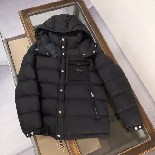 Wholesale Prada Down Feather Coat Long Sleeved For Men #1363998 $230.00 USD, Wholesale Quality Replica Prada Down Feather Coat