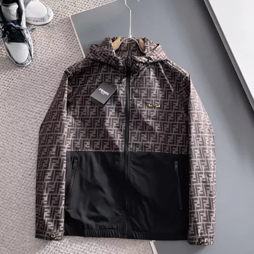 Wholesale Fendi Jackets Long Sleeved For Men #1364166 $80.00 USD, Wholesale Quality Replica Fendi Jackets