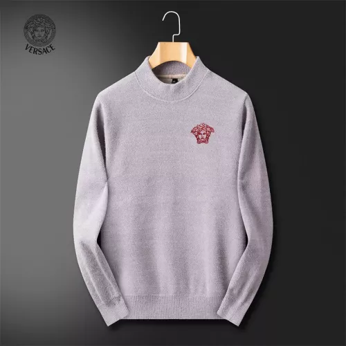 Wholesale Versace Sweaters Long Sleeved For Men #1364219 $52.00 USD, Wholesale Quality Replica Versace Sweaters