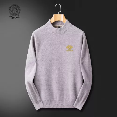 Wholesale Versace Sweaters Long Sleeved For Men #1364258 $52.00 USD, Wholesale Quality Replica Versace Sweaters
