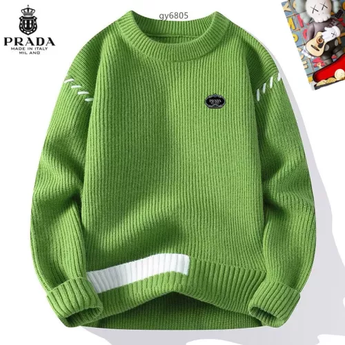 Wholesale Prada Sweaters Long Sleeved For Men #1364554 $48.00 USD, Wholesale Quality Replica Prada Sweaters