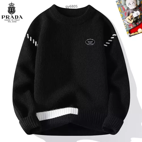 Wholesale Prada Sweaters Long Sleeved For Men #1364556 $48.00 USD, Wholesale Quality Replica Prada Sweaters