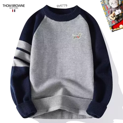 Wholesale Thom Browne TB Sweaters Long Sleeved For Men #1364563 $48.00 USD, Wholesale Quality Replica Thom Browne TB Sweaters