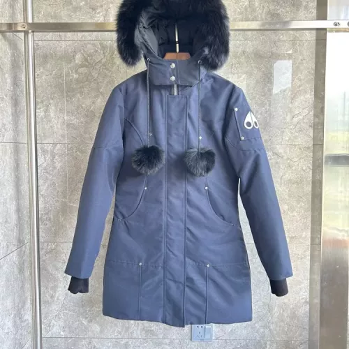 Wholesale Moose Knuckles Down Feather Coat Long Sleeved For Women #1364601 $195.00 USD, Wholesale Quality Replica Moose Knuckles Down Feather Coat