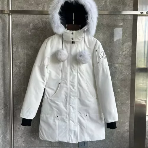Wholesale Moose Knuckles Down Feather Coat Long Sleeved For Women #1364608 $195.00 USD, Wholesale Quality Replica Moose Knuckles Down Feather Coat