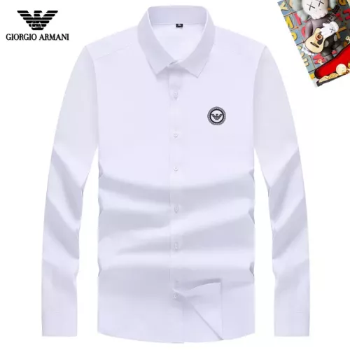 Wholesale Armani Shirts Long Sleeved For Unisex #1364698 $40.00 USD, Wholesale Quality Replica Armani Shirts