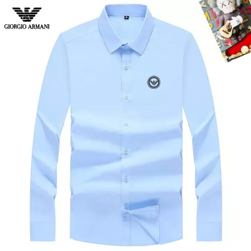 Wholesale Armani Shirts Long Sleeved For Unisex #1364699 $40.00 USD, Wholesale Quality Replica Armani Shirts
