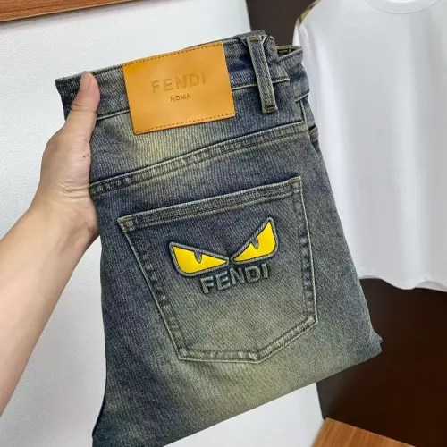 Wholesale Fendi Jeans For Men #1364796 $52.00 USD, Wholesale Quality Replica Fendi Jeans