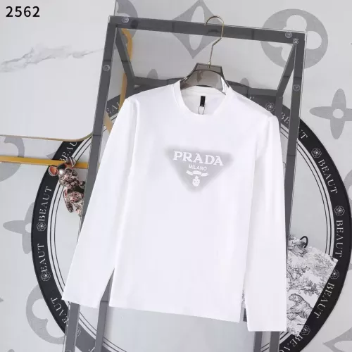 Wholesale Prada T-Shirts Long Sleeved For Men #1364817 $38.00 USD, Wholesale Quality Replica Prada T-Shirts