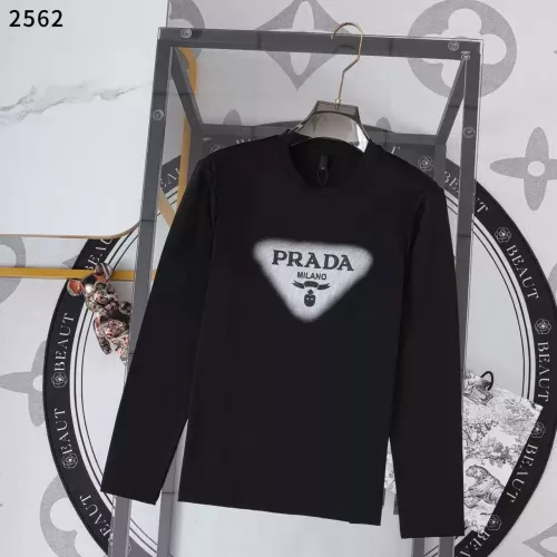 Wholesale Prada T-Shirts Long Sleeved For Men #1364820 $38.00 USD, Wholesale Quality Replica Prada T-Shirts