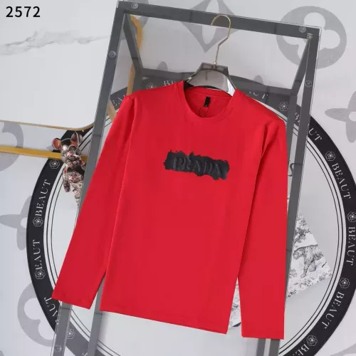 Wholesale Prada T-Shirts Long Sleeved For Men #1364861 $38.00 USD, Wholesale Quality Replica Prada T-Shirts