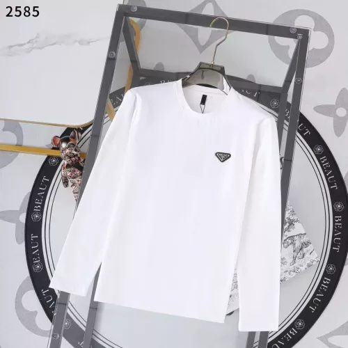 Wholesale Prada T-Shirts Long Sleeved For Men #1364864 $38.00 USD, Wholesale Quality Replica Prada T-Shirts