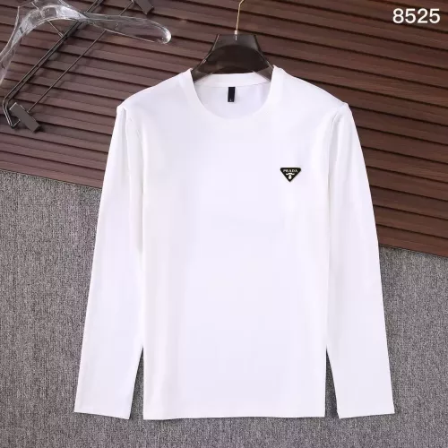 Wholesale Prada T-Shirts Long Sleeved For Men #1364892 $38.00 USD, Wholesale Quality Replica Prada T-Shirts