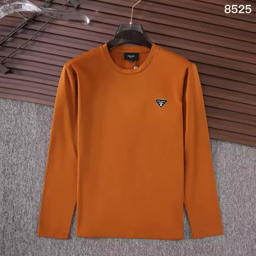 Wholesale Prada T-Shirts Long Sleeved For Men #1364893 $38.00 USD, Wholesale Quality Replica Prada T-Shirts