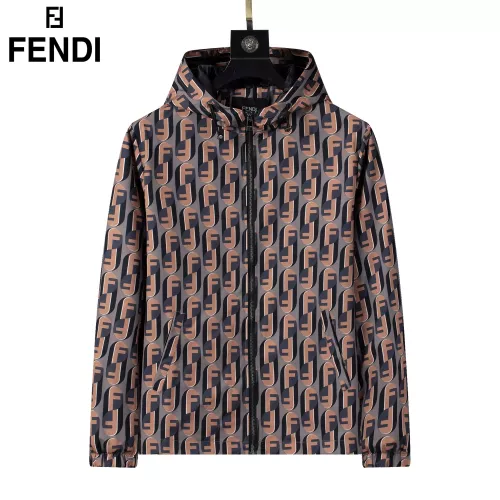 Wholesale Fendi Jackets Long Sleeved For Men #1364950 $52.00 USD, Wholesale Quality Replica Fendi Jackets