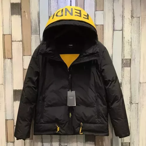 Wholesale Fendi Down Feather Coat Long Sleeved For Men #1364997 $170.00 USD, Wholesale Quality Replica Fendi Down Feather Coat