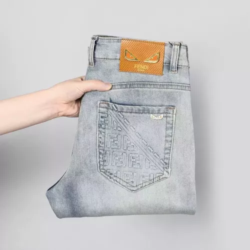 Wholesale Fendi Jeans For Men #1365021 $48.00 USD, Wholesale Quality Replica Fendi Jeans