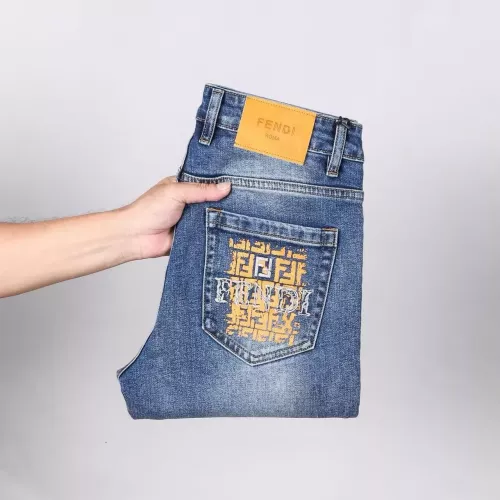 Wholesale Fendi Jeans For Men #1365022 $48.00 USD, Wholesale Quality Replica Fendi Jeans