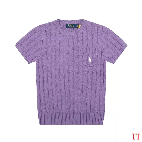 Wholesale Ralph Lauren Polo Sweaters Short Sleeved For Women #1365252 $42.00 USD, Wholesale Quality Replica Ralph Lauren Polo Sweaters