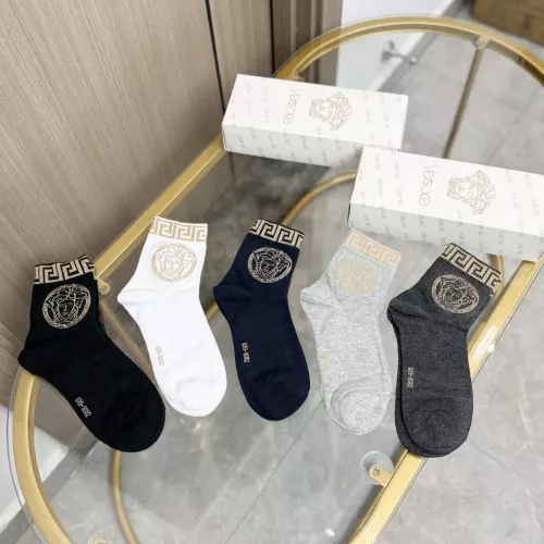 Wholesale Versace Socks For Men #1365593 $25.00 USD, Wholesale Quality Replica Versace Socks
