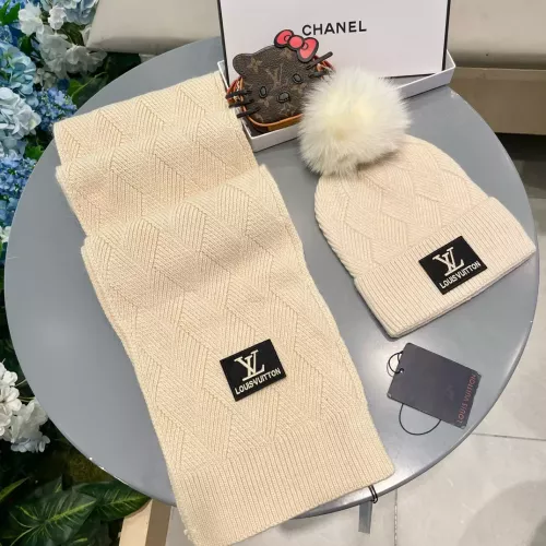 Wholesale Louis Vuitton LV Hat and Scarf Set #1365665 $64.00 USD, Wholesale Quality Replica Louis Vuitton LV Hat and Scarf and Glove Set