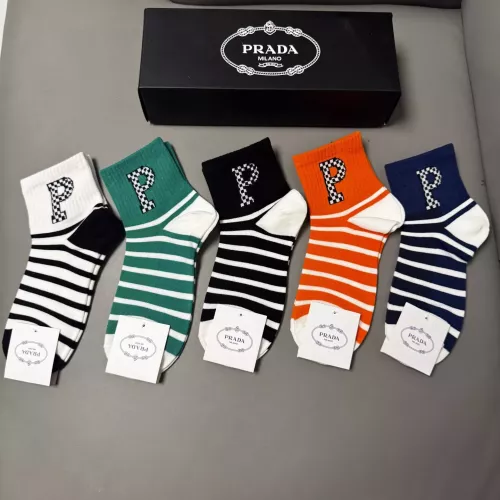 Wholesale Prada Socks #1366078 $25.00 USD, Wholesale Quality Replica Prada Socks