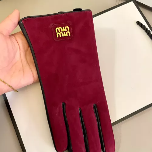 Replica MIU MIU Gloves For Women #1366435 $48.00 USD for Wholesale