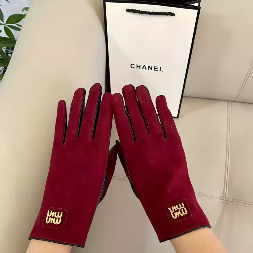 Replica MIU MIU Gloves For Women #1366435 $48.00 USD for Wholesale