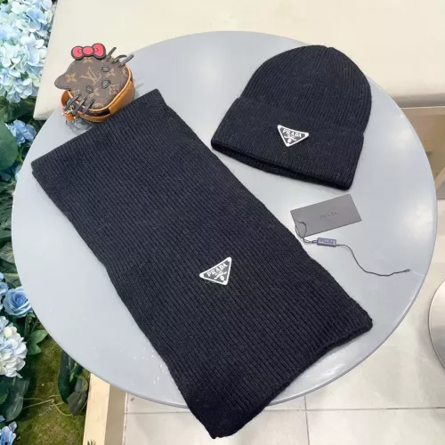 Wholesale Prada Hat and Scarf Set #1366508 $56.00 USD, Wholesale Quality Replica Prada Hat and Scarf and Glove Set