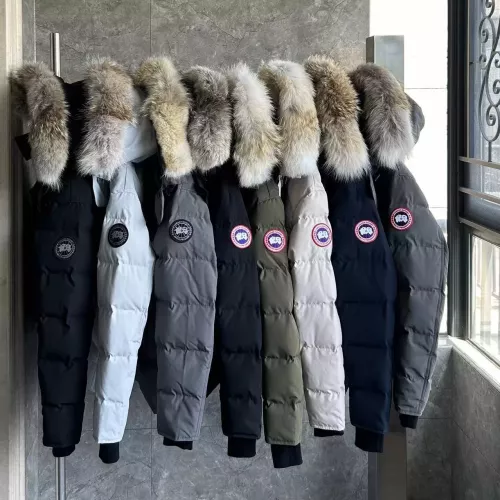 Replica Canada Goose Down Feather Coat Long Sleeved For Men #1366591 $160.00 USD for Wholesale