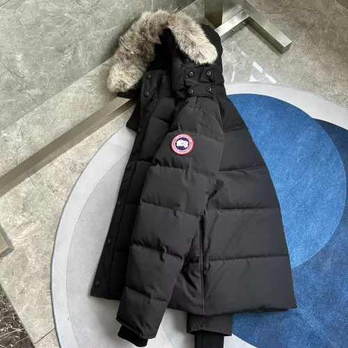 Replica Canada Goose Down Feather Coat Long Sleeved For Men #1366609 $160.00 USD for Wholesale