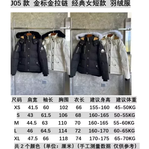 Replica Moose Knuckles Down Feather Coat Long Sleeved For Women #1366642 $192.00 USD for Wholesale