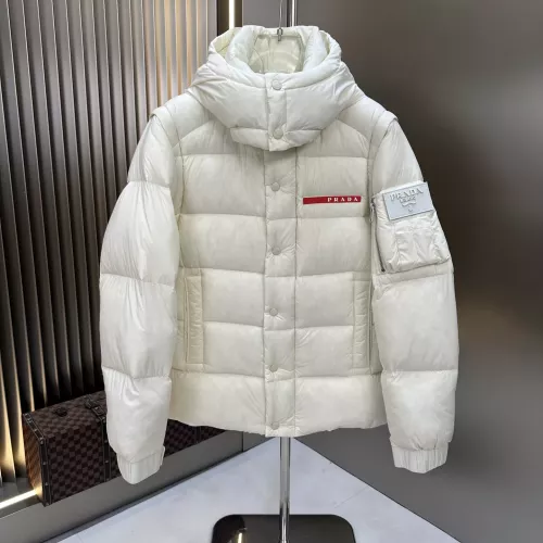 Wholesale Prada Down Feather Coat Long Sleeved For Men #1366647 $225.00 USD, Wholesale Quality Replica Prada Down Feather Coat