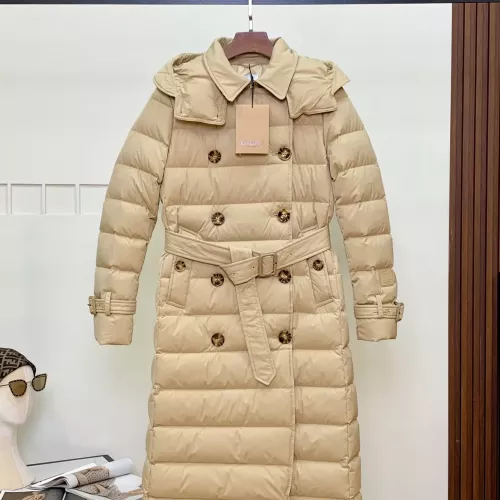 Wholesale Burberry Down Feather Coat Long Sleeved For Women #1366696 $257.85 USD, Wholesale Quality Replica Burberry Down Feather Coat